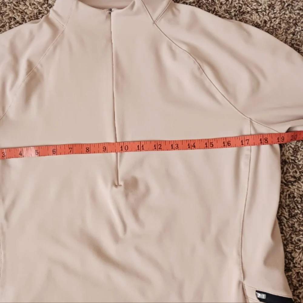 Reebok Half Zip Top L Blush/ Black EUC - Picture 7 of 12